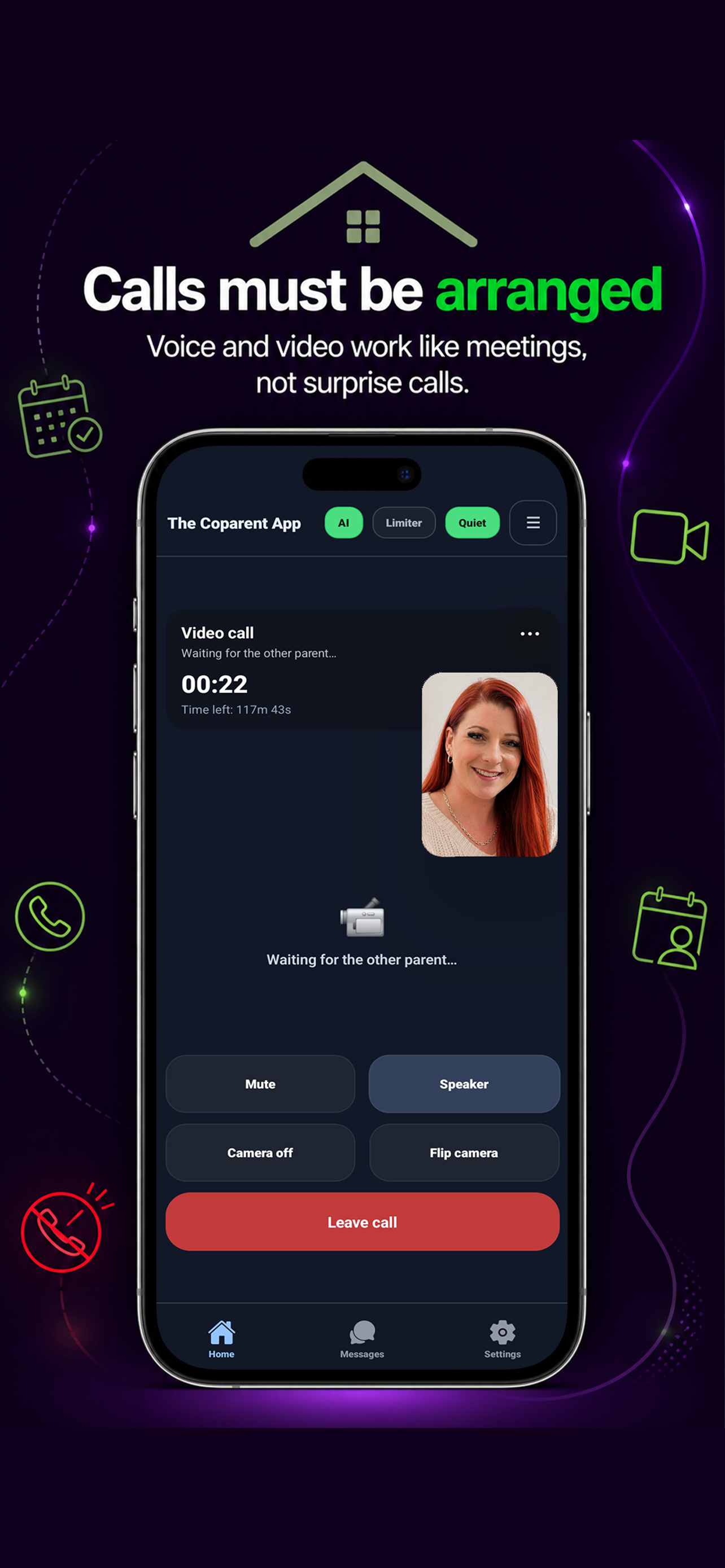 Calls screen
