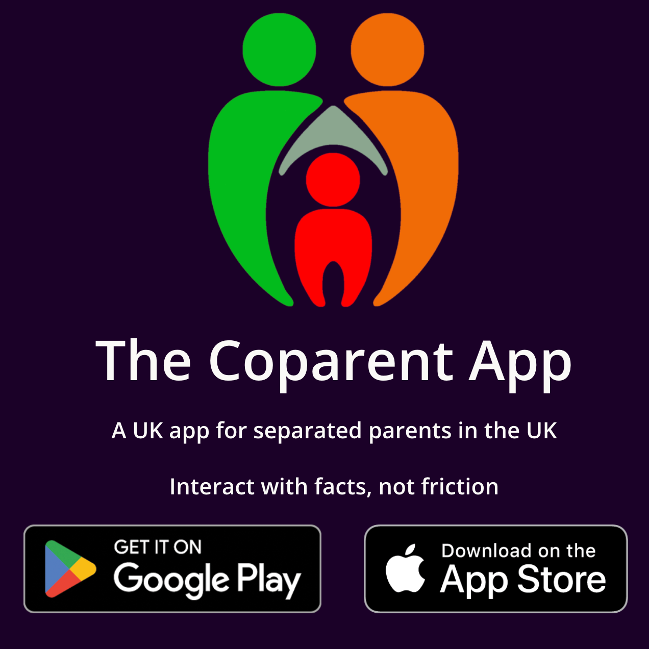 Square advert for The Coparent App